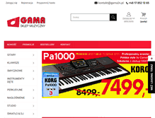 Tablet Screenshot of gama24.pl